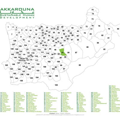 Akkar Official Map - Akkarouna