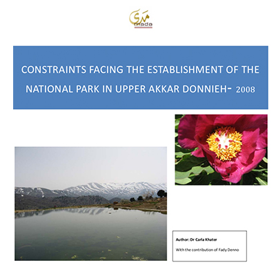 Constraints facing the establishement of the National Park in Upper Akkar Donnieh